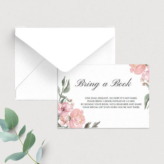 Whimsical Bring a Book request card template by LittleSizzle