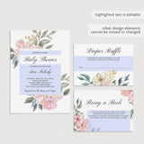 Editable baby shower invitation templates for a whimsical themed shower by LittleSizzle