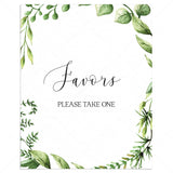 Instant download favors table sign for neutral baby shower party by LittleSizzle