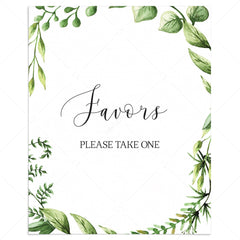 Instant download favors table sign for neutral baby shower party by LittleSizzle