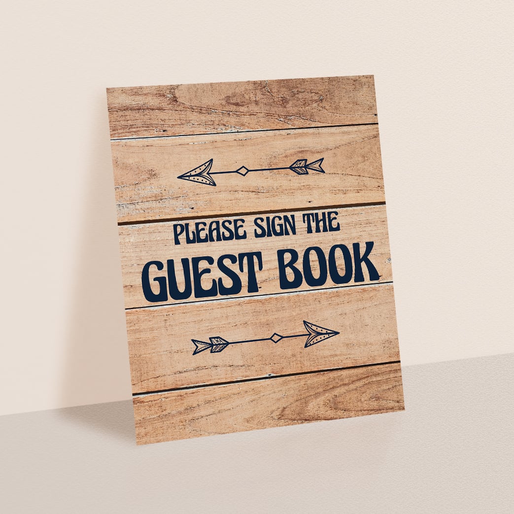 Sign the guest book rustic decorations by LittleSizzle