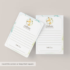 Printable Watercolor Baby Shower Activities with Bunnies