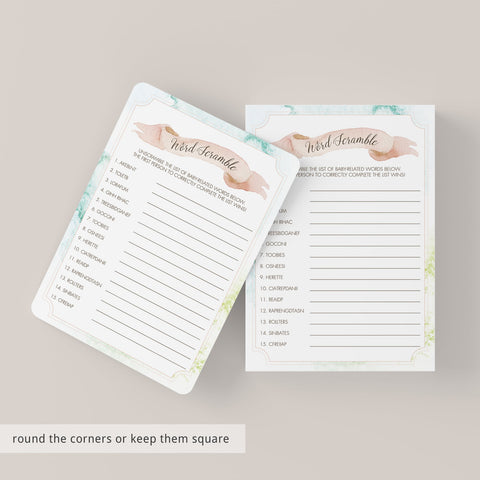 Baby Word Scramble Game with Anwers | Printable – LittleSizzle
