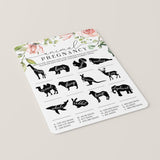 Animal Gestation Game Printable Blush Floral Baby Shower