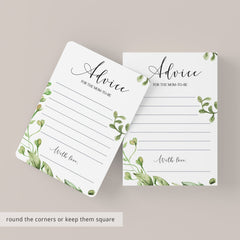 Baby Shower Printable Game Pack Watercolor Greenery