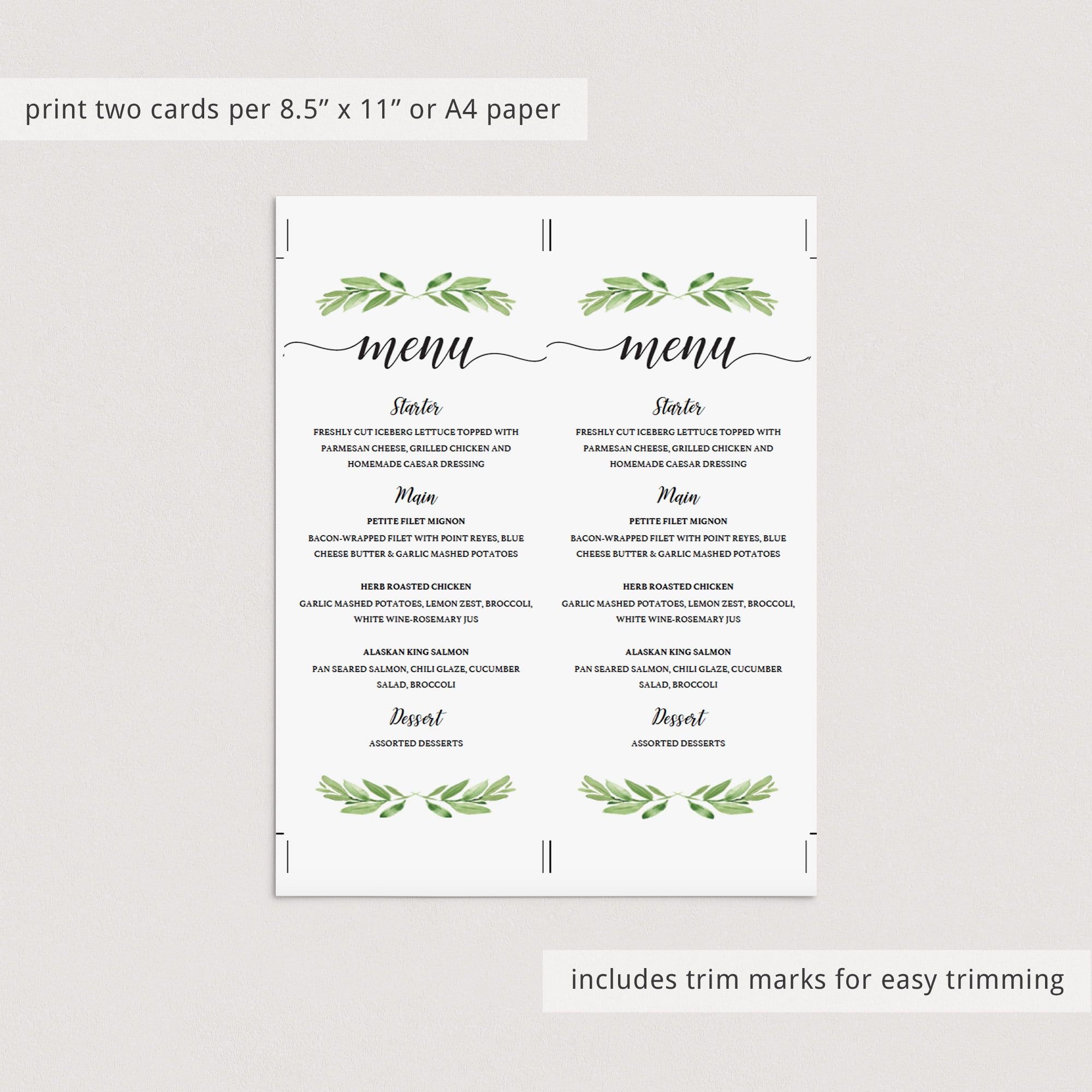 Baby brunch menu card template by LittleSizzle