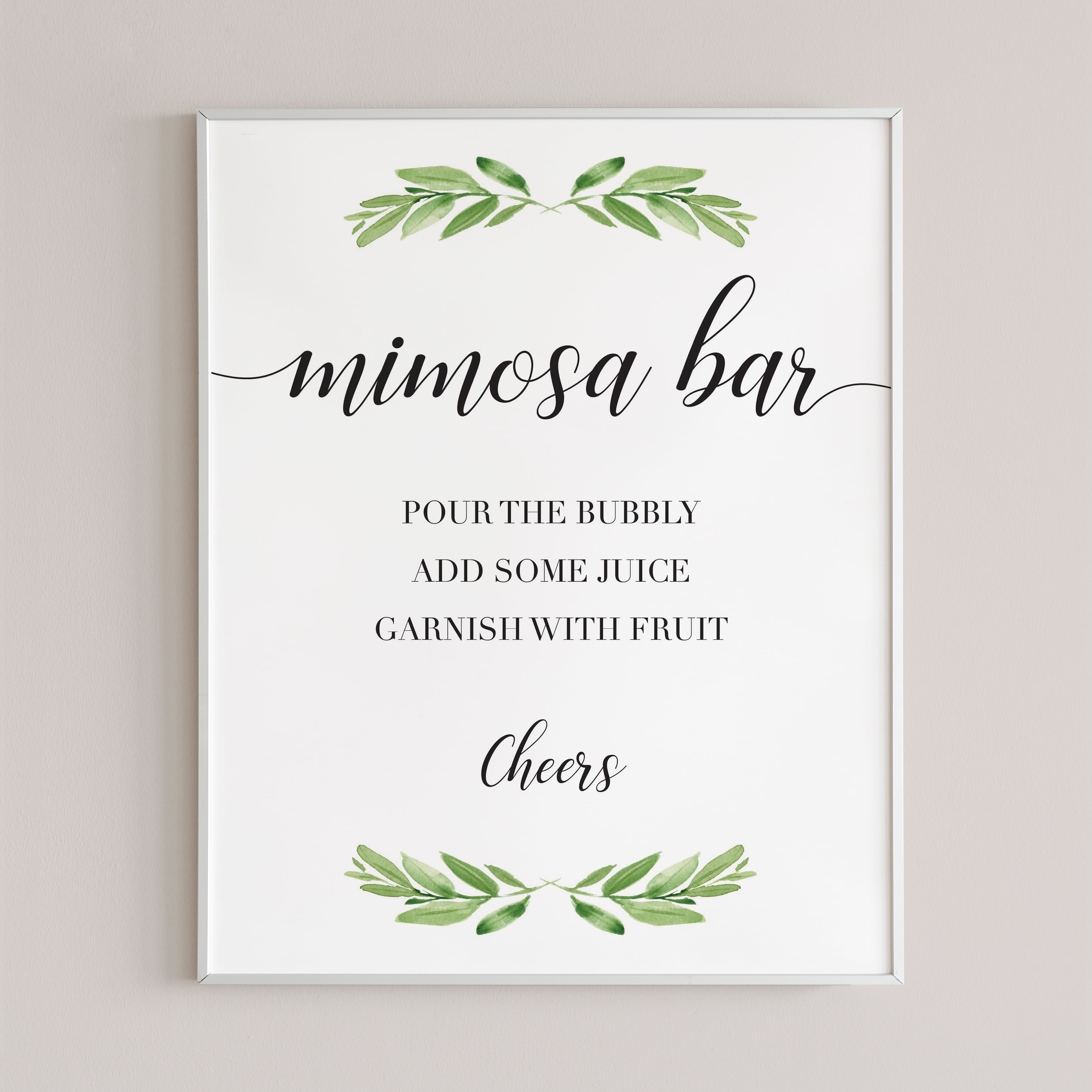 Botanical mimosa bar sign by LittleSizzle