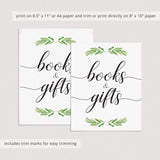 Books and gifts table sign for neutral baby shower by LittleSizzle