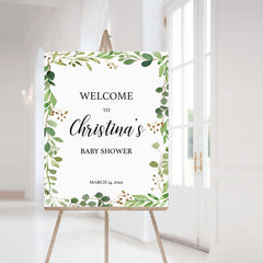 Printable Boho Baby Shower Welcome Sign Template by LittleSizzle