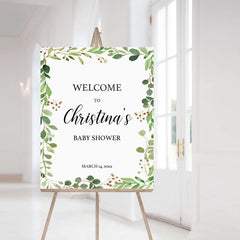 Greenery Baby Shower Decor Package Printable