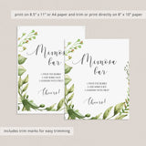 Instant download mimosa sign with greenery leaves by LittleSizzle