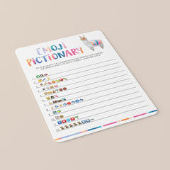 Fiesta baby shower emoji pictionary game by LittleSizzle