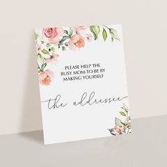 Adress thank you card signage instant download by LittleSizzle