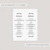 Create your own wedding menu cards by LittleSizzle