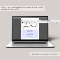 Personalized wedding guestbook sign by LittleSizzle