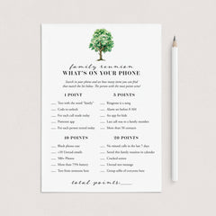 Fun Game for Family Reunion What's In Your Phone by LittleSizzle