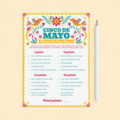 Printable Whats On Your Phone Cinco de Mayo Game by LittleSizzle