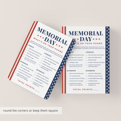 Memorial Day Game for Adults Whats On Your Phone