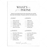 Printable What's On Your Phone Birthday Game for Her by LittleSizzle