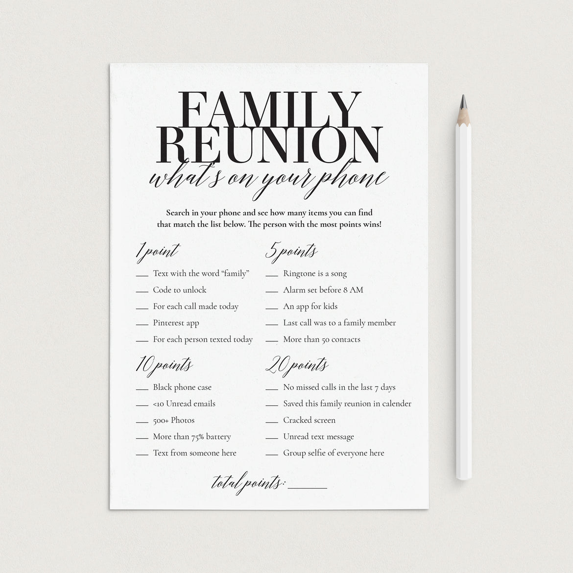 Family Reunion Ideas | Printable Family Reunion Games – Page 2 ...