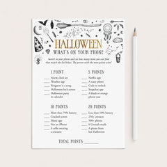 Witches Halloween Party Game What's On Your Phone by LittleSizzle