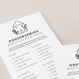 Housewarming What's In Your Phone Game Printable