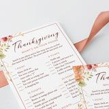 Friendsgiving Game What's On Your Phone Printable