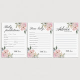 Watercolor floral baby shower games printable by LittleSizzle