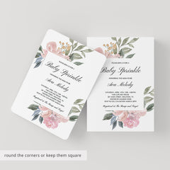 Whimsical baby sprinkle invitations by LittleSizzle