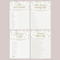 Printable baby shower games pack by LittleSizzle