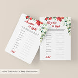 Red And White Baby Shower The Price Is Right Printable