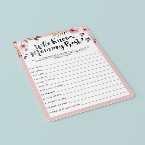 Girl baby shower games bundle printable | Instant download – LittleSizzle