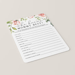 Instant Download Baby Shower Game Package Blush Floral