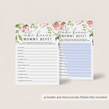 Floral virtual baby shower mommy trivia by LittleSizzle