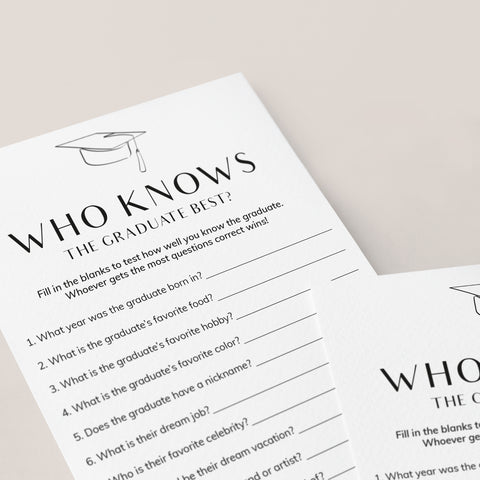 Printable Who Knows The Graduate - WhoKnowsTheGraduateBestfoto4 Large