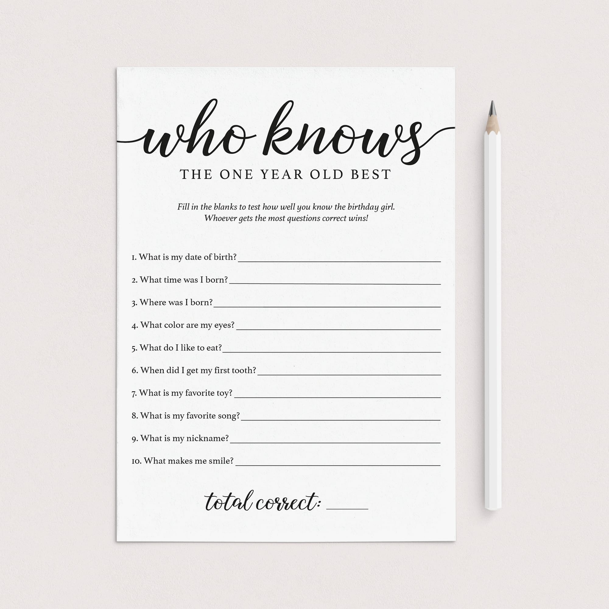 Girl First Birthday Trivia Who Knows The One Year Old Best Printable – LittleSizzle girl-first-birthday-trivia-who-knows-the-one-year-old-best-printable-littlesizzle