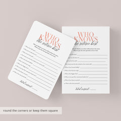 Who Knows The Retiree Best Retirement Party Game for Her