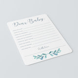 Blue and Silver Wishes for Baby Printable Cards