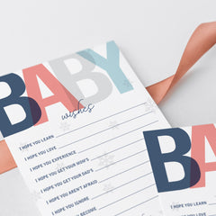 Winter Wishes Baby Shower Game Printable
