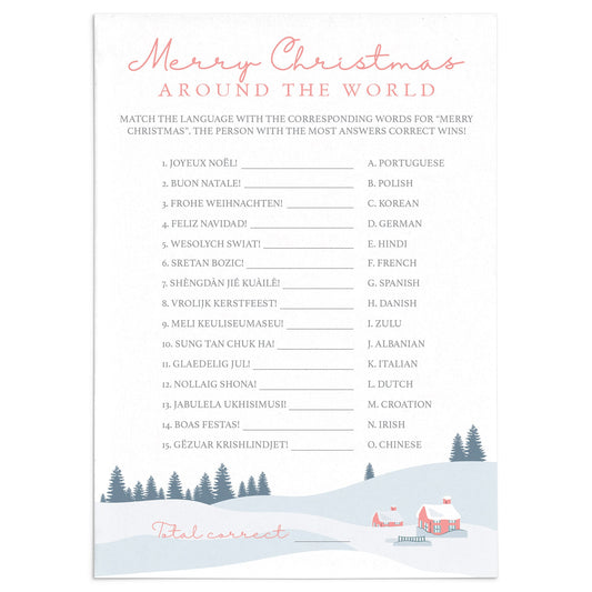 Translate Merry Christmas Around the World Game by LittleSizzle