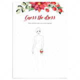 Red And Green Bridal Shower Game Guess The Dress by LittleSizzle