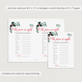 Winter Greenery Baby Shower Game The Price Is Right Printable