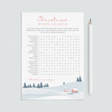 Printable Christmas Word Search for Kids and Adults by LittleSizzle
