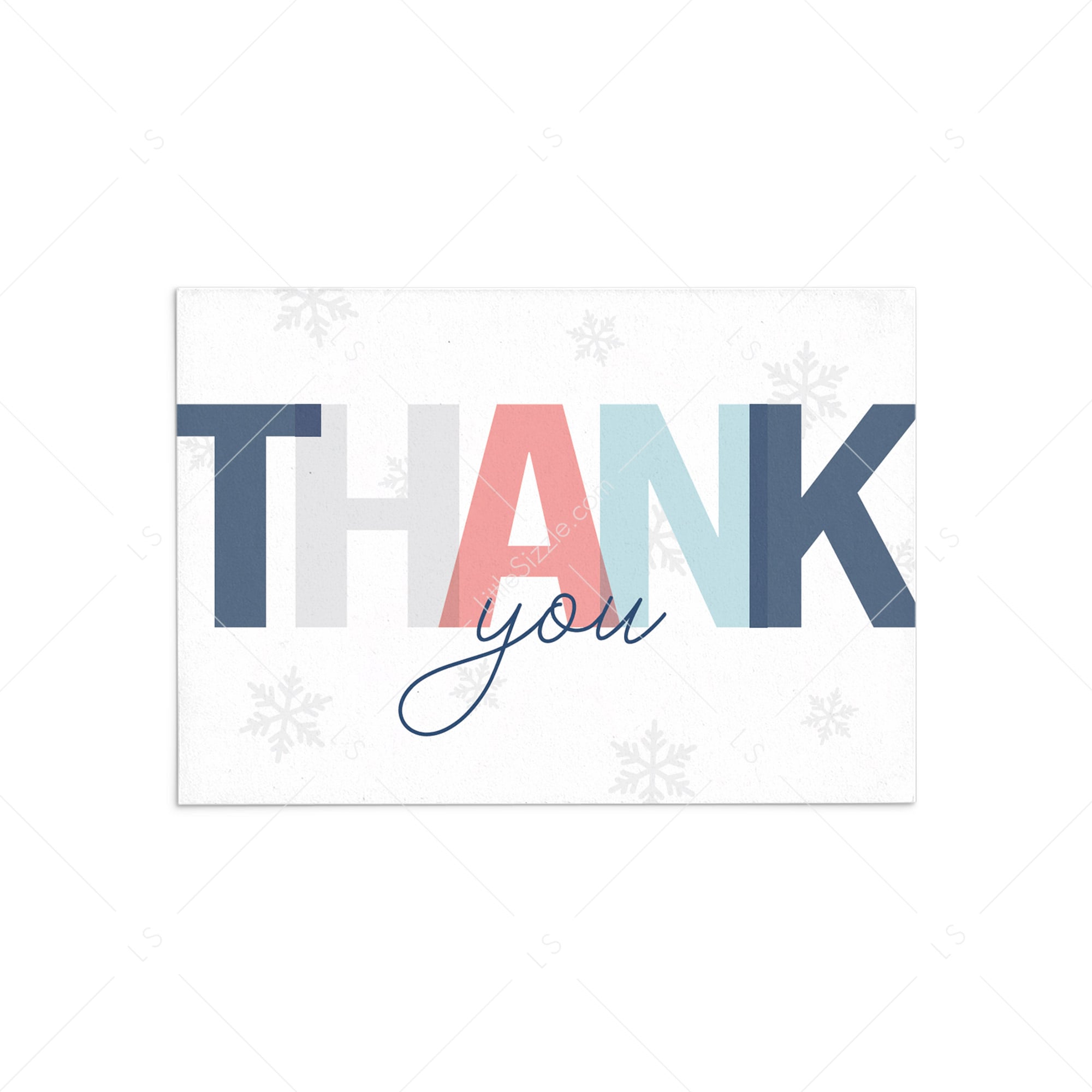 Printable thank you notes for winter shower by LittleSizzle