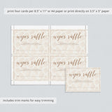 Babyshower wipes raffle tickets printable games by LittleSizzle