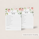 Dear Mom Letter Wishes for Mother's Day Template