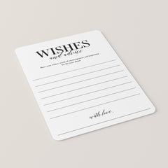 Wishes and Advice Cards for the Anniversary Couple Printable