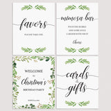 Greenery Party Decorations Bundle DIY by LittleSizzle