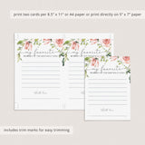 Floral Birthday Cards My Favorite Memory Of The Birthday Girl Printable