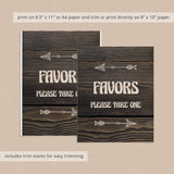 Printable rustic woods party decor by LittleSizzle